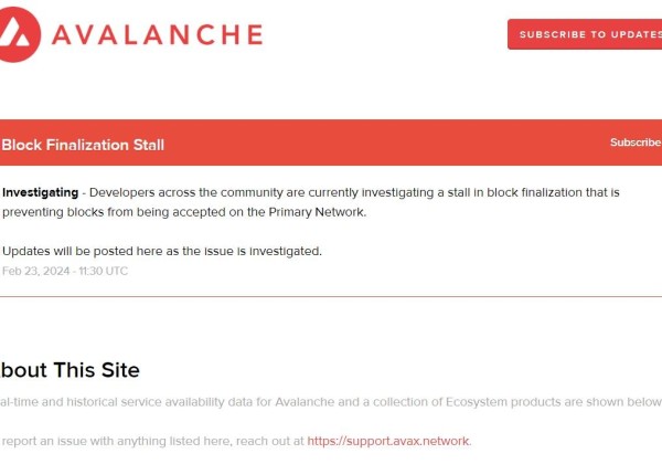 Avalanche暂停出块2小时！AVAX创始人：疑铭文瘫痪主网