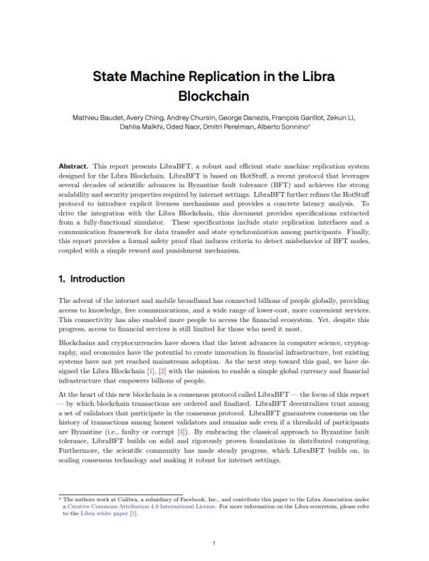 Facebook Libra采用的HotStuff算法,究竟是怎样一种尤物 Facebook Libra采用的HotStuff算法,究竟是怎样一种尤物